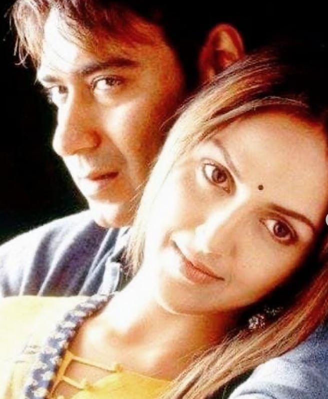 Esha Deol with Ajay Devgn